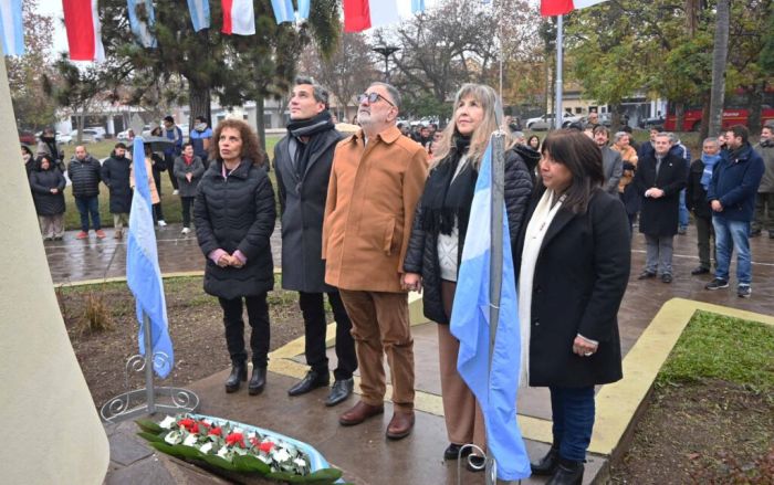 A 93 años de su fallecimiento, recordaron a Hipólito Yrigoyen con un acto en Plaza Yrigoyen