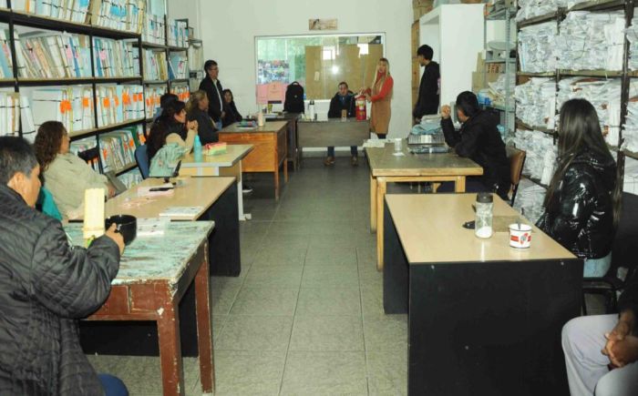El municipio de San Salvador de Jujuy, capacitó al personal del Archivo Municipal en seguridad e higiene
