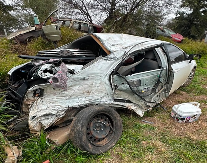 Concordienses que viajaban a Jujuy a ver a La Renga tuvieron un accidente en la ruta en Santiago del Estero