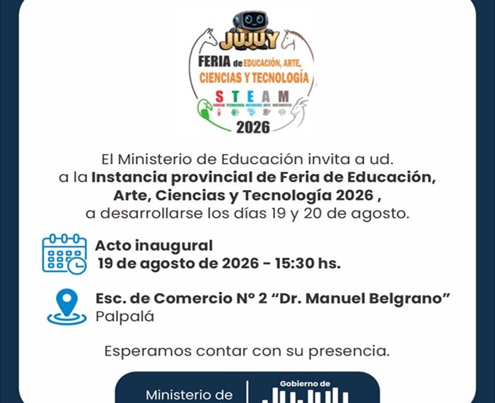 En la Comercial 2 de Palpalá: Jujuy se prepara para la Feria de Educación, Arte, Ciencias y Tecnología 2026