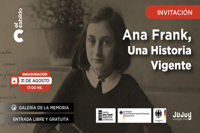 La muestra de Ana Frank llega a El Cabildo con entrada libre y gratuita hasta el 13 de septiembre