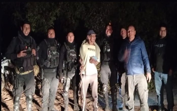 San Pedro: Exitoso operativo permitió localizar a un adulto mayor perdido en el monte