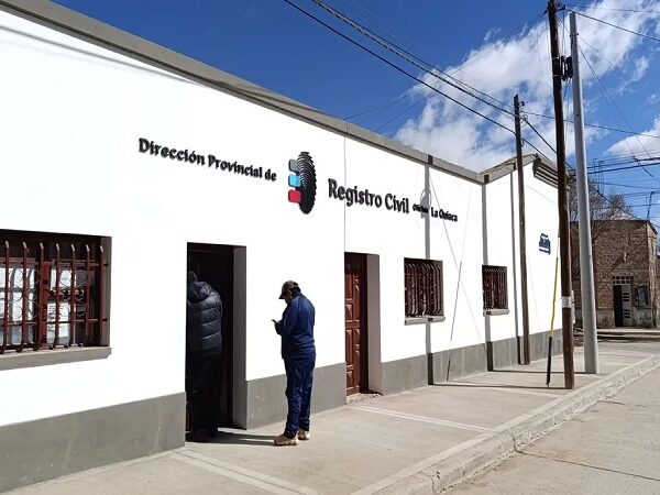Este jueves 27 se inaugura la nueva oficina del Registro Civil en La Quiaca