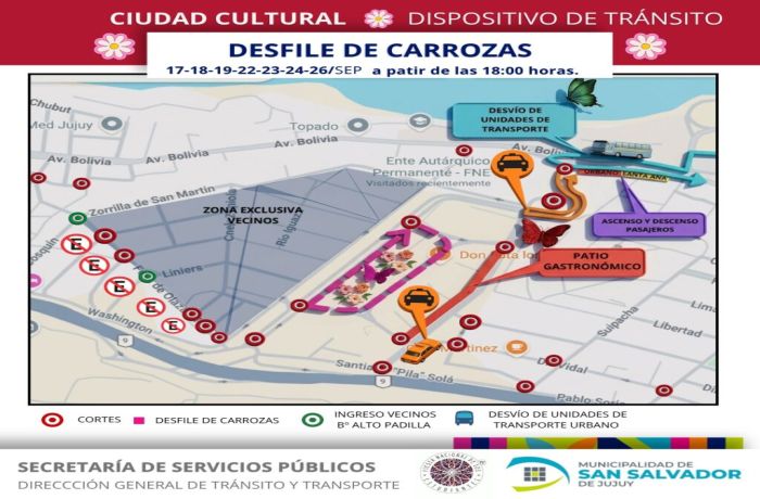 Desfiles de Carrozas: Así será el operativo de tránsito en Ciudad Cultural