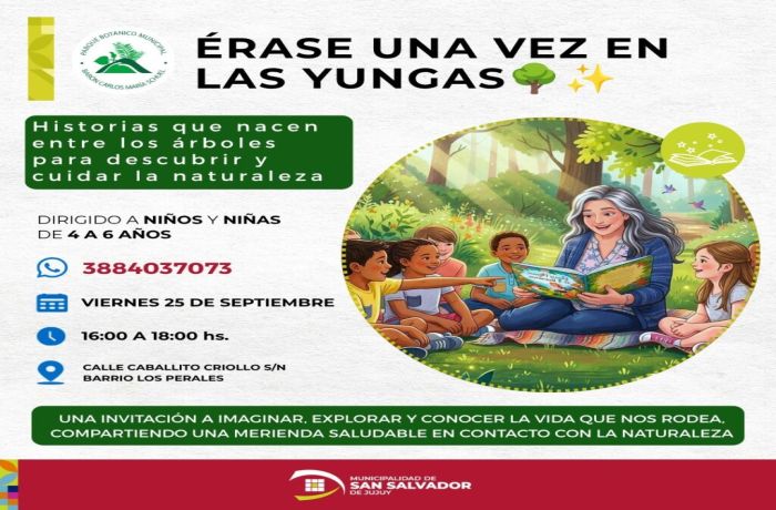 El Parque Botánico invita a los más chicos a disfrutar de una jornada de cuentos y naturaleza