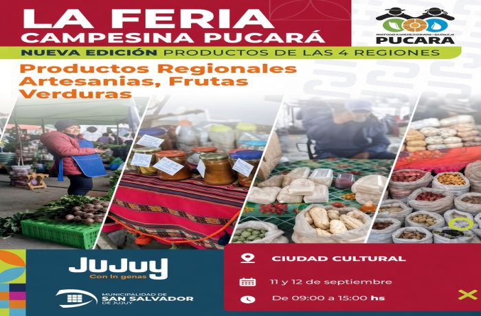 Este fin de semana, la Feria Campesina Pucará se instala en Ciudad Cultural