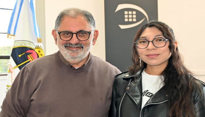 El intendente Jorge recibió a Noelia Gutiérrez, quien representará a Jujuy en el Sudamericano de Fitness