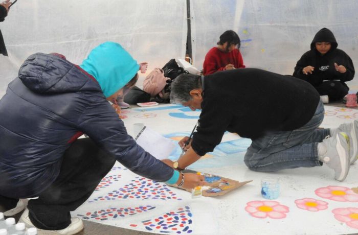 La Feria Campesina Pucará acompañó a los estudiantes de la Marina Vilte durante la Pintada