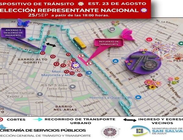 Este viernes habrá cortes de tránsito en distintos puntos de la ciudad por la elección de la Representante Nacional