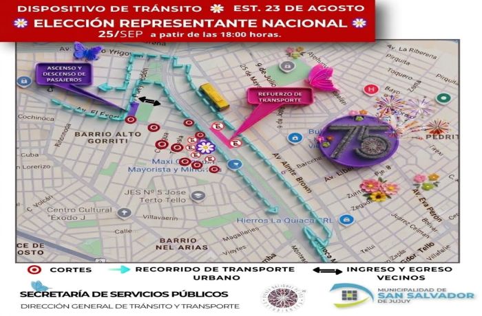 Este viernes habrá cortes de tránsito en distintos puntos de…