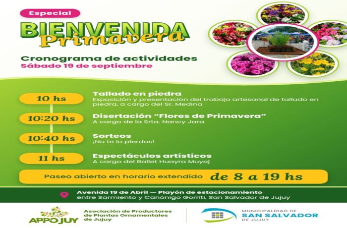 Este sábado, el Paseo de las Plantas recibirá la primavera con sorteos y espectáculos