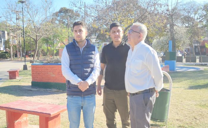 San Pedro: La Plaza de la Integración suma nuevas luminarias y mejora su iluminación