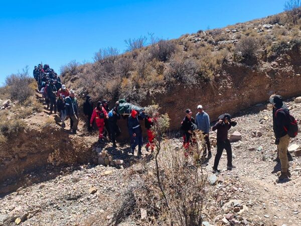 Desbarranco en Tilcara: Dramático rescate de un sikuri en La Ovejería