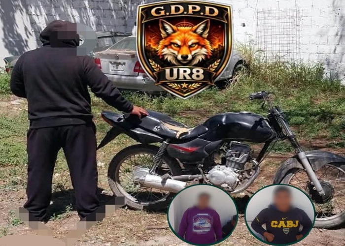 Dos aprehendidos y una motocicleta recuperada en Palpalá