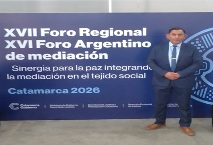 Policía jujeño disertó en el Foro Argentino de Mediación