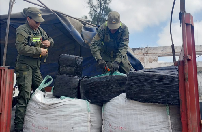 Tenía itinerario Jujuy – Buenos Aires pero en Santiago del Estero le encontraron más de 400 kg de hojas de coca