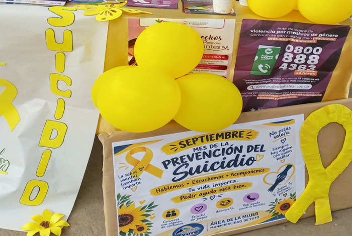 Sensibilización y cuidado en Yuto en el Mes de Prevención del Suicidio