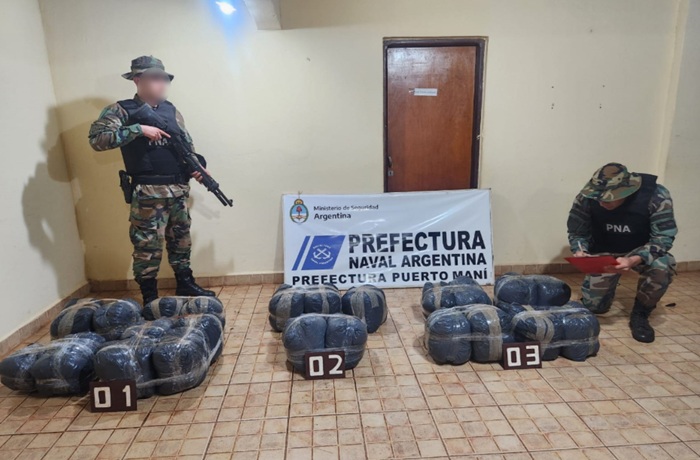 La PNA secuestró más de 60 kilos de marihuana en Misiones
