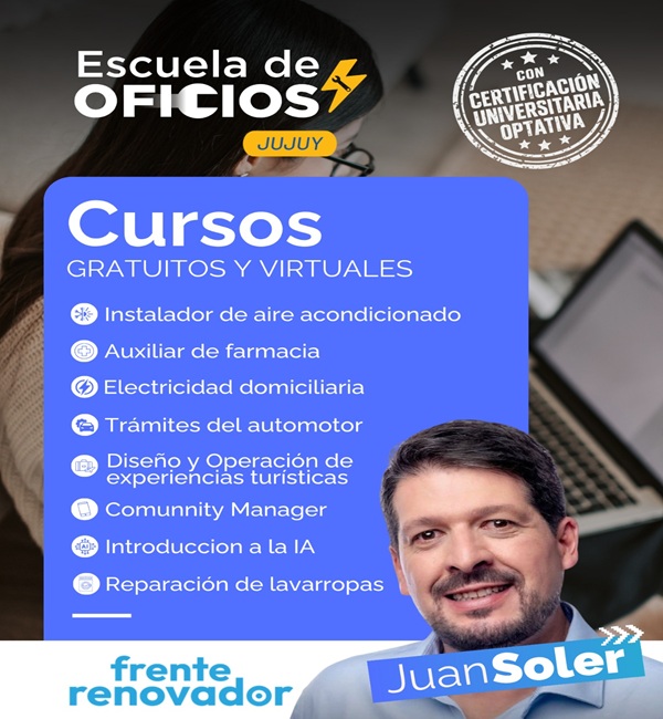 Presentan una escuela de oficios en Jujuy con validez universitaria