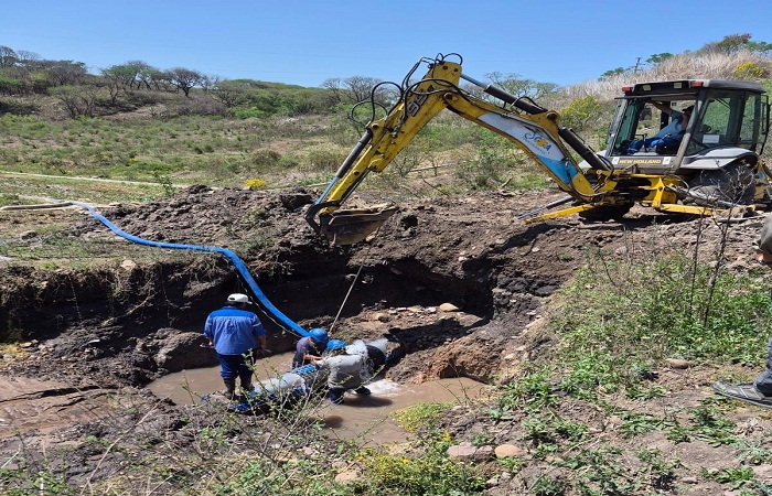 Agua Potable concluyó la reparación del acueducto e investiga un hecho de vandalismo
