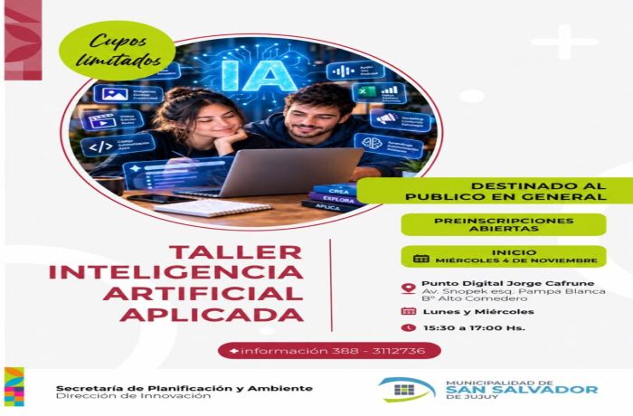 Abren la preinscripción para un curso gratuito de Inteligencia Artificial en Alto Comedero