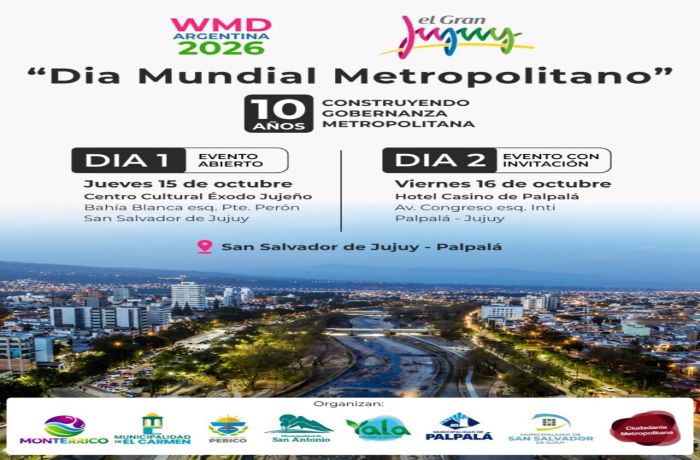 Día Mundial Metropolitano 2026: Jujuy reunirá a especialistas nacionales e…