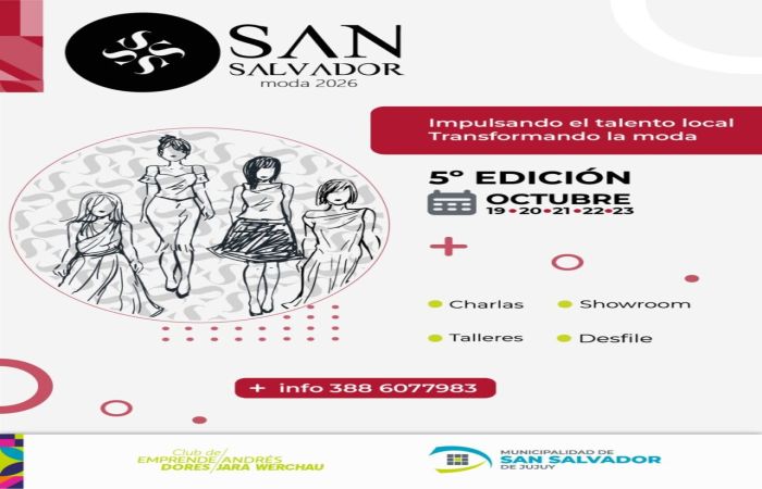 La moda jujeña tendrá su gran pasarela este viernes en la glorieta de plaza Belgrano