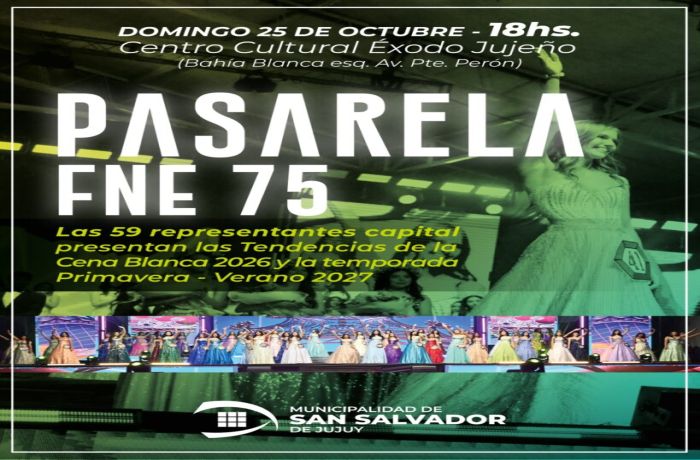 Pasarela FNE 75: las candidatas de la Elección Capital presentarán las tendencias para la Cena Blanca