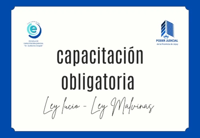 Inicia capacitación obligatoria en Ley Malvinas y Ley Lucio tras convenio con el Centro de Formación Judicial de CABA