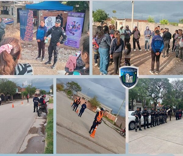 San Pedro: La Carpa Azul Policial llegó al barrio 48 Viviendas con asistencia y prevención