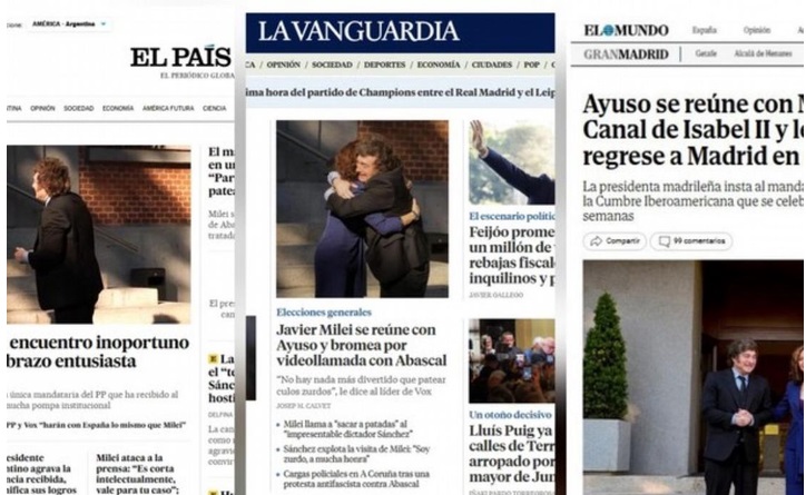 «Inaceptable Milei»: La dura reacción de los medios españoles tras el ataque a una periodista