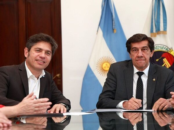 Sadir recibió al gobernador de Buenos Aires en Casa de Gobierno