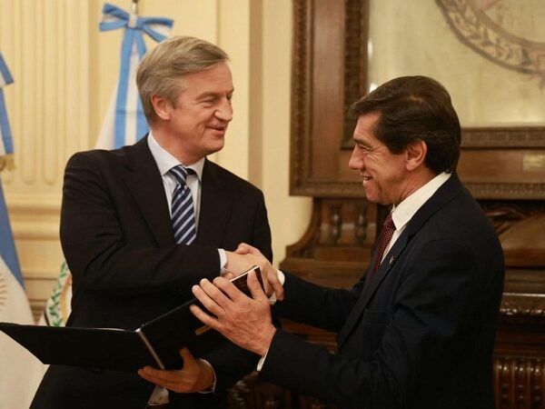 Sadir recibió al embajador de la Unión Europea y al jefe de misión de Emiratos Árabes Unidos